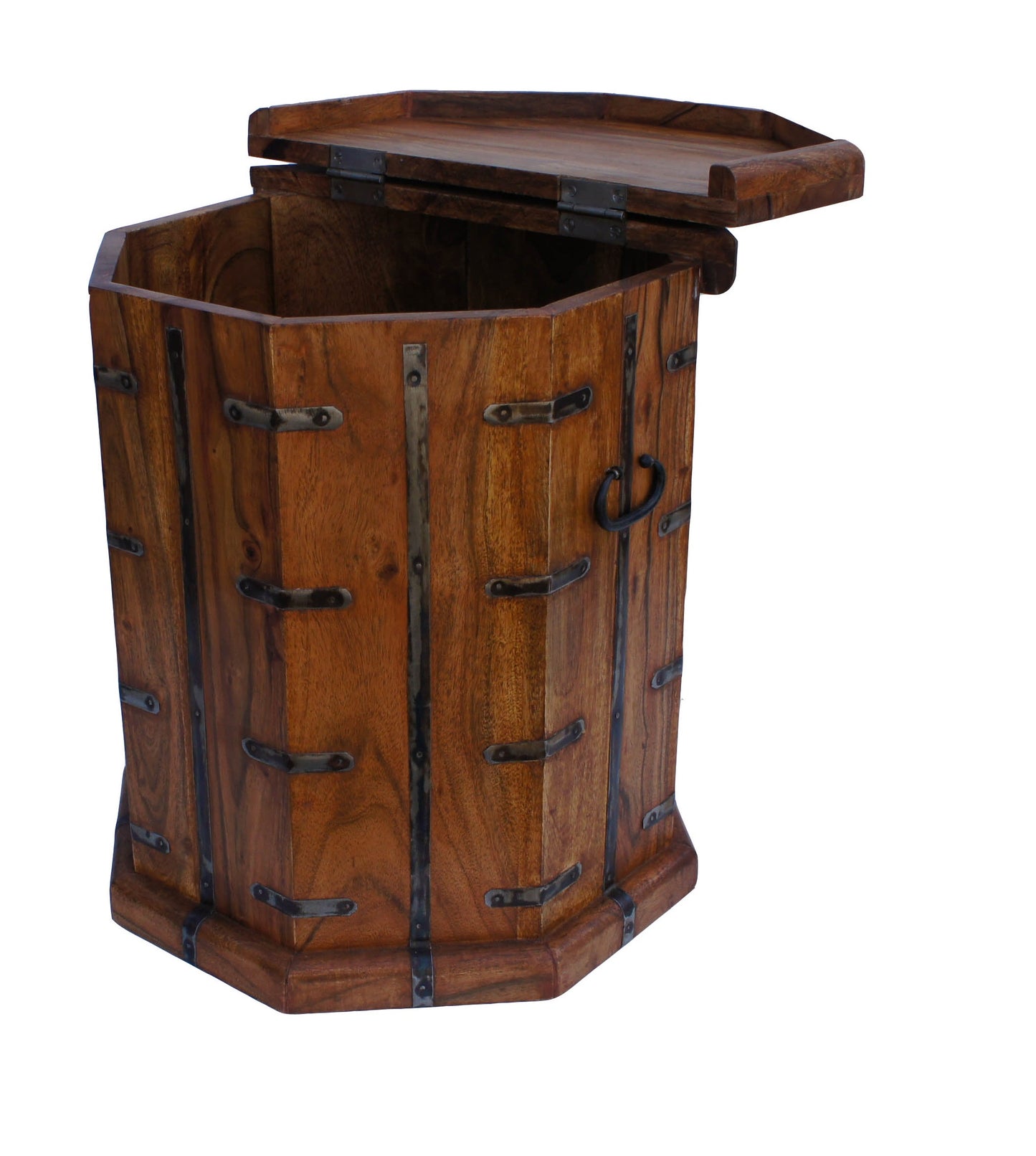 Acacia Octagonal  Chest Table