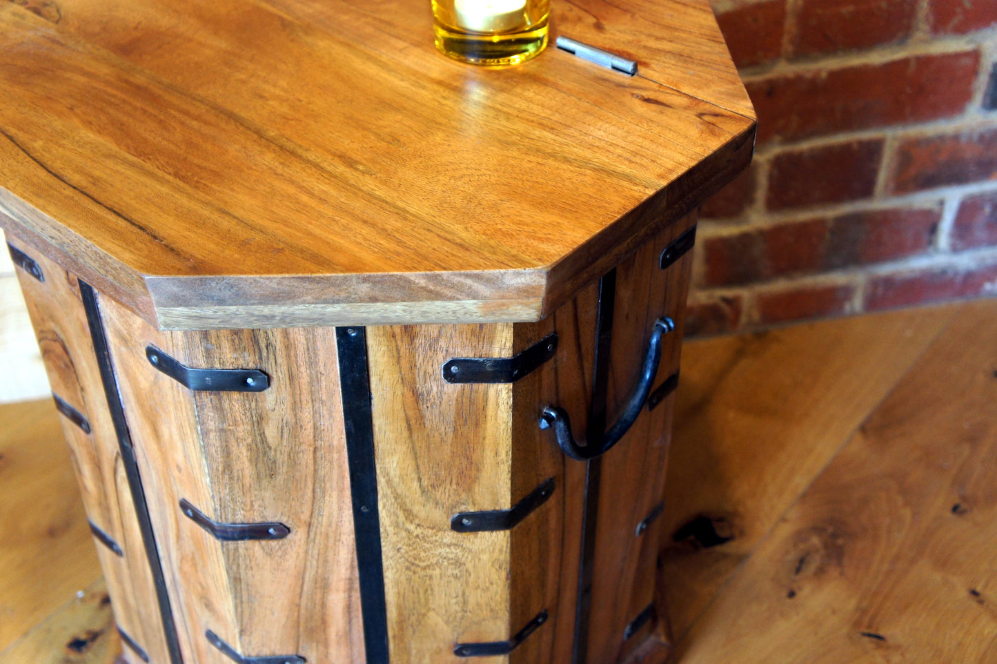 Acacia Octagonal  Chest Table