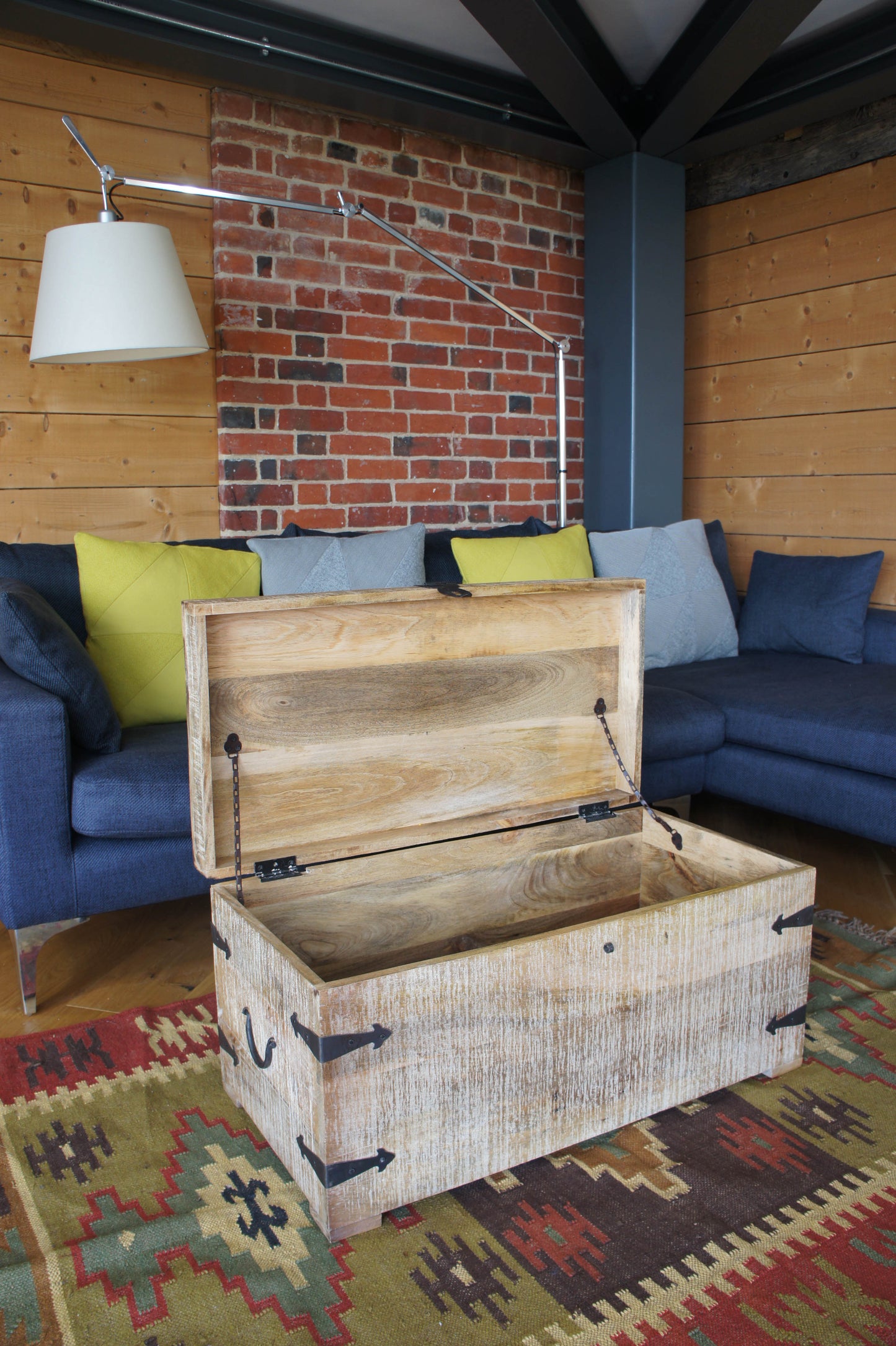 Polished Raw Mango Chest Coffee Table